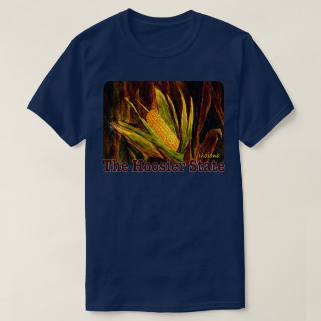 Camiseta O Estado de Hoosier Indiana (Frente do Design)