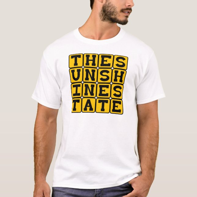 Camiseta O Estado do Sol, Apodo da Flórida (Frente)