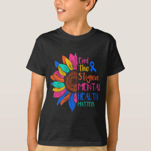 Camiseta O Estigma Problemas de Saúde Mental Sensibilização