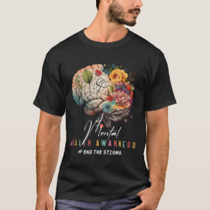 Camiseta O Estigma Problemas de Saúde Mental Sensibilização