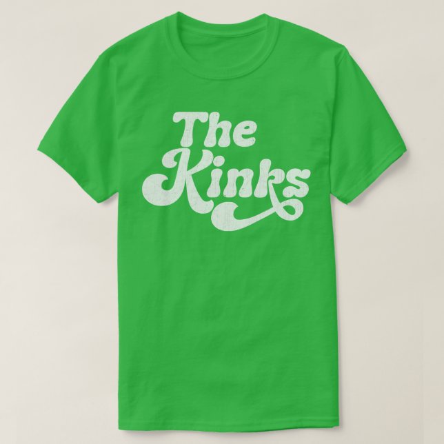 Camiseta O Estilo de Desvanecimento Retroativo dos Kinks (Frente do Design)