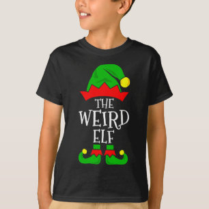 Camiseta O estranho Elf Funny Matching Family Group Christm