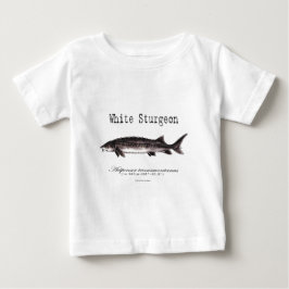 Camiseta O esturjão branco intitulou artigos
