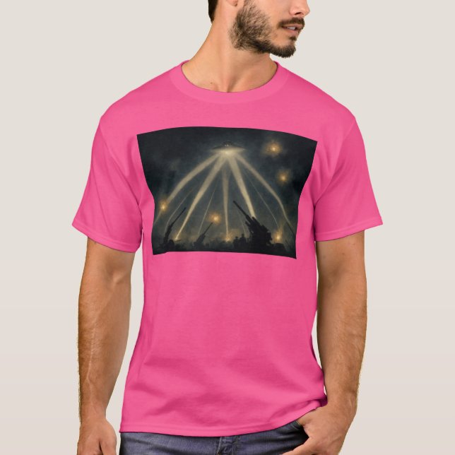 Camiseta O Excelente Air Raid UFO 1942 (Frente)