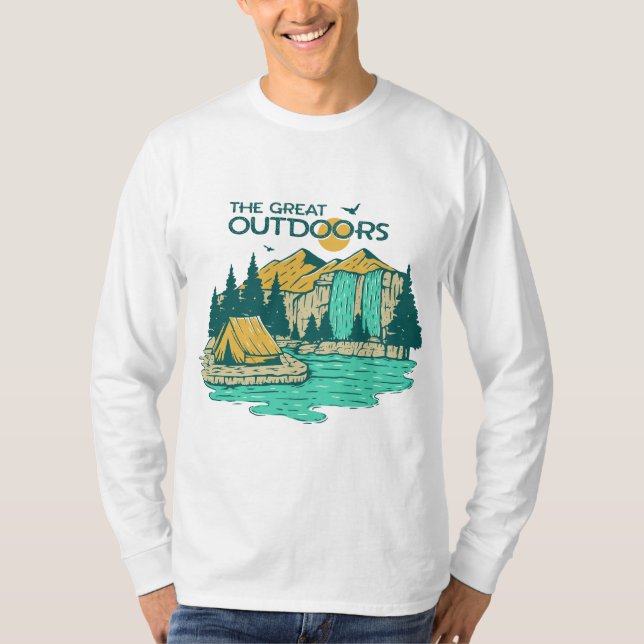 Camiseta O Excelente ao ar livre (Frente)