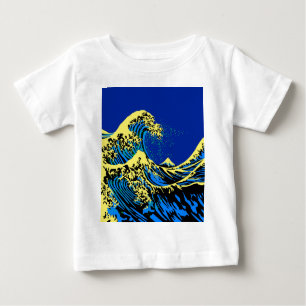 Camiseta O Excelente Hokusai Wave em estilo Pop de arte azu