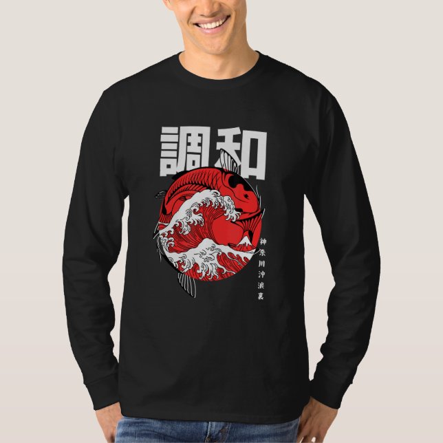 Camiseta O Excelente Koi Do Excelente De Peixes De Kanagawa (Frente)