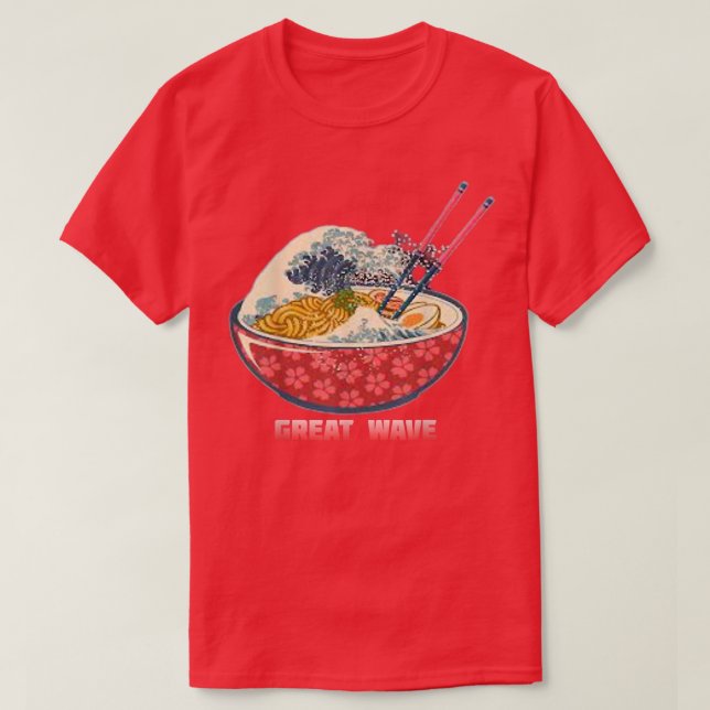 CAMISETA O EXCELENTE RAMEN WAVE (Frente do Design)