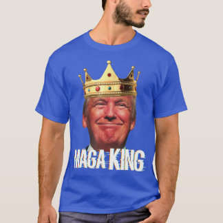 Camiseta O Excelente Rei Trump Ultra Maga Engraçado Trendên