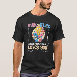 Camiseta O Excelente rosa ou azul que o avô te ama melhor
