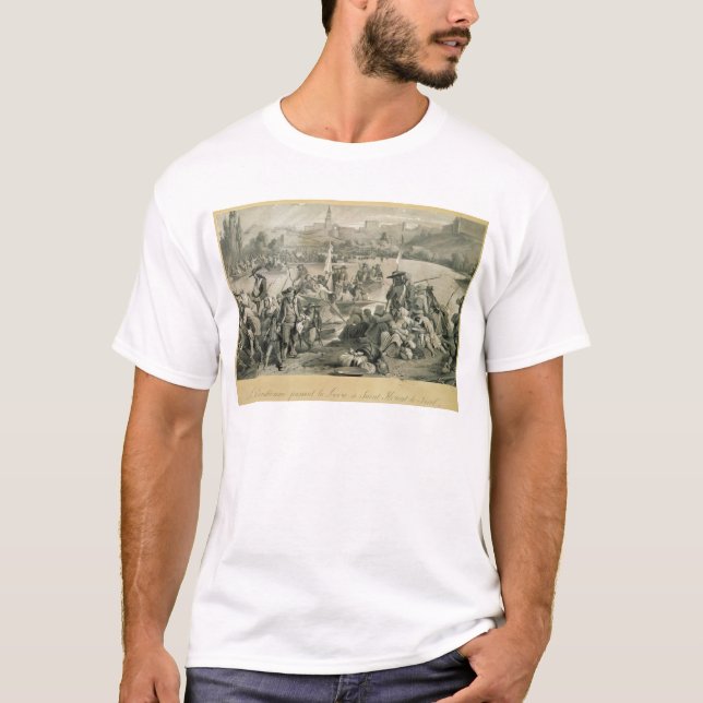 Camiseta O exército de Vendean que cruza o Loire (Frente)