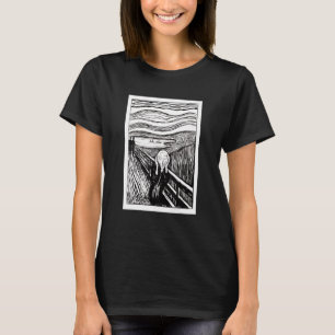 Camiseta O Expressionismo do Gritar Pintage Munch Ar