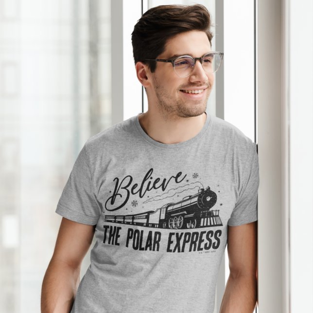 Camiseta O Expresso Polar - Acredite | Gráfico de Vintage (Criador carregado)