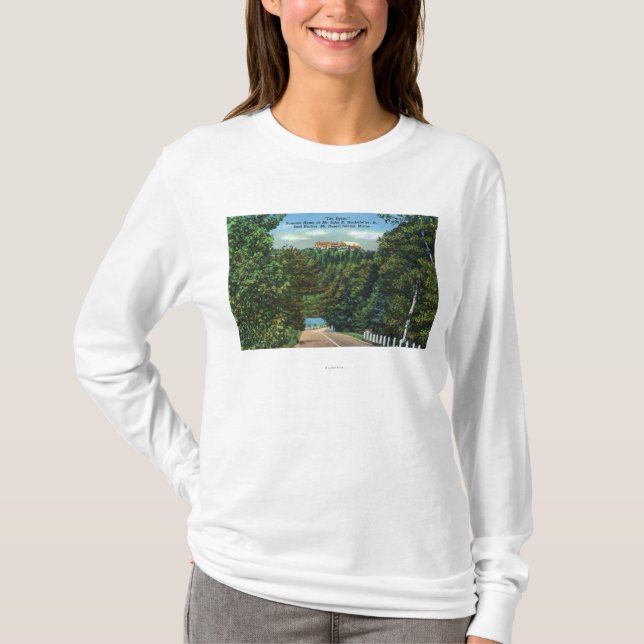 Camiseta O Eyrie, casa do júnior de John D Rockefeller (Frente)