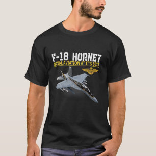 Camiseta O F 18 Hornet em ação Aviação Naval na sua versão