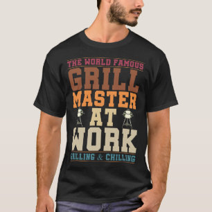Camiseta O Famoso Mestre Churrasqueiro Mundial Em Ação Chur