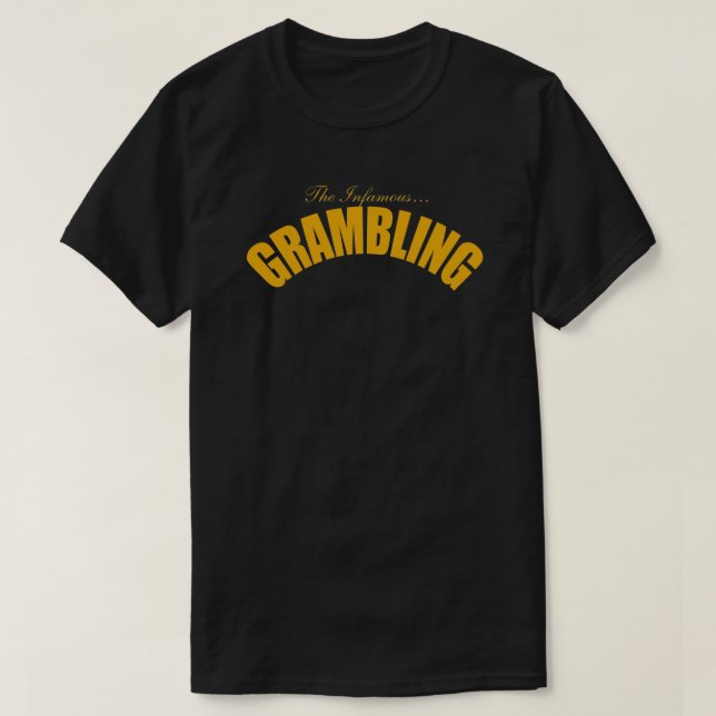Camiseta O famoso símbolo de GRAMBLING DOURADO (Frente do Design)