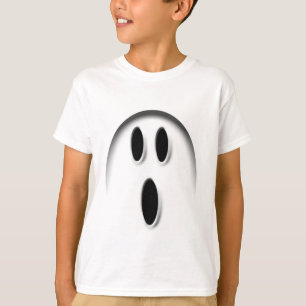 Camiseta O fantasma branco do Dia das Bruxas caçoa o