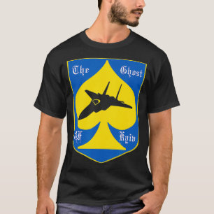 Camiseta O Fantasma de Kiev Acredita na Ucrânia Ucraniana