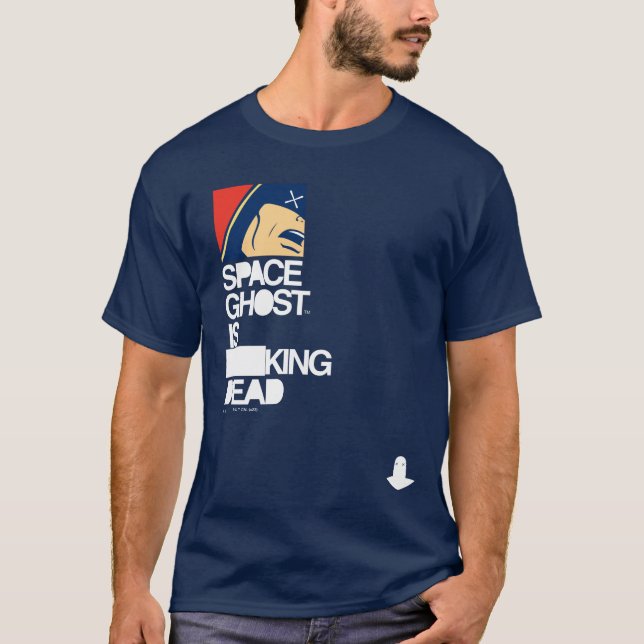 Camiseta O fantasma do espaço é Morto (Frente)