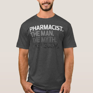 Camiseta O Farmacêutico Mens A Legenda Mita Dotada