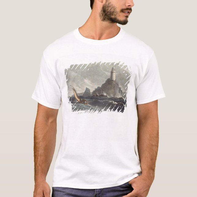 Camiseta O farol dos longships das terras termina, (Frente)