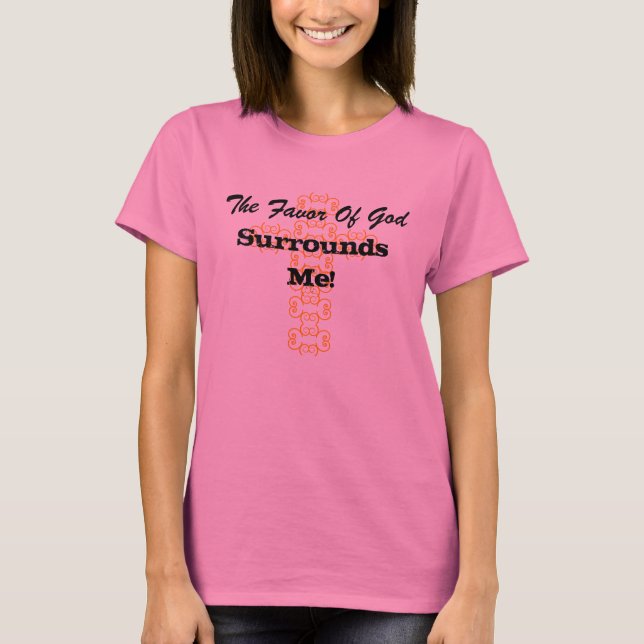 Camiseta O favor do deus, cerca-me (Frente)