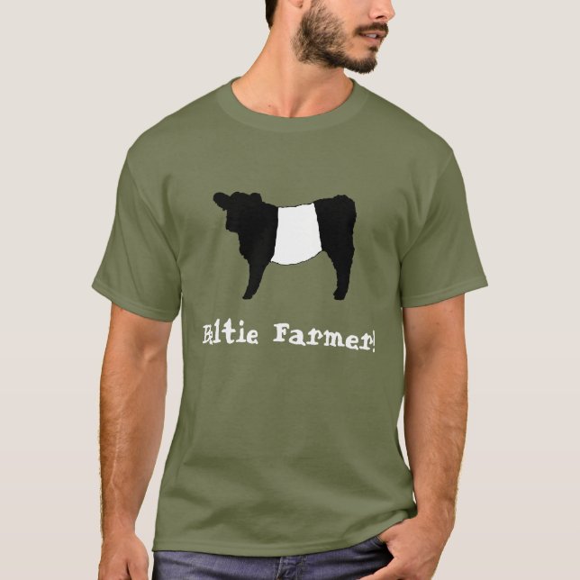 Camiseta O fazendeiro de Beltie cercou o gado da vaca do (Frente)