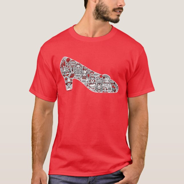 Camiseta O Feiticeiro da Arte de Oz Doodle (Frente)