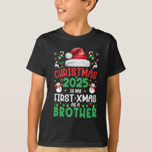 Camiseta O Feliz Natal De 2025 É O Meu Primeiro Natal Como 