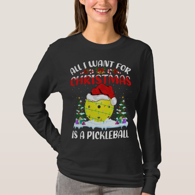 Camiseta O Feliz Pai Natal Que Tudo O Que Quero Para O Nata (Frente)