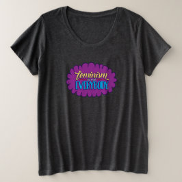 Camiseta O feminismo é para todos cabido mais o T cinzento