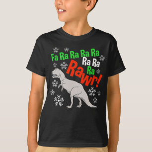 Camiseta O feriado engraçado do dinossauro de Rawr do Nata