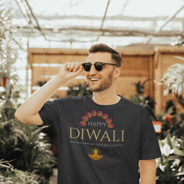 Camiseta O Festival das Luzes Diwali Hindu Men (Criador carregado)