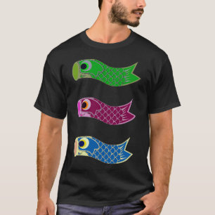 Camiseta O Festival dos Meninos Japão Carp Windsocks