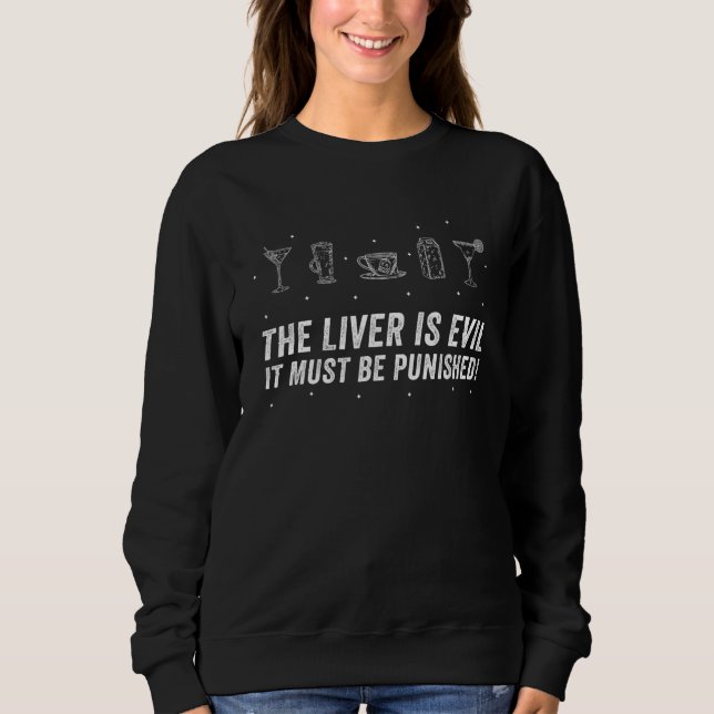Camiseta O Fígado É Mau Deve Ser Punido 3 (Frente)