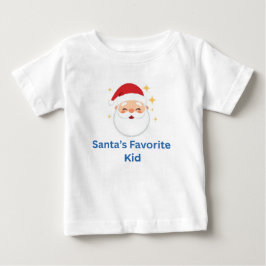 Camiseta O Filho Favorito do Papai Noel Design de Natal Fof