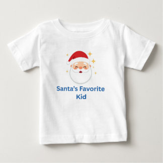 Camiseta O Filho Favorito do Papai Noel Design de Natal Fof