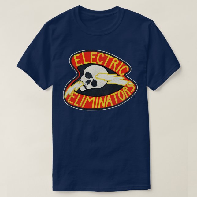 Camiseta O Filme de Eliminadores Elétricos dos Guerreiros (Frente do Design)