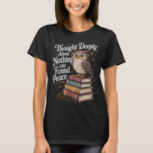 Camiseta O Filósofo Pensou Profundamente na Filosofia Pun P