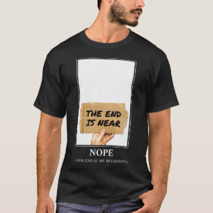 Camiseta O Fim Está Perto Da Previsão Sinalizar Humor