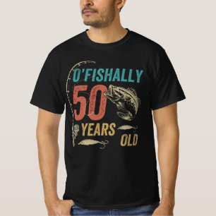 Camiseta O’fishally 50 Anos, Pai De Pesca Engraçado Vov