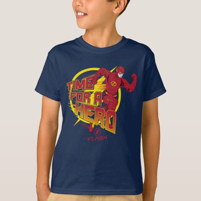 Camiseta O Flash | Gráfico "Hora De Um Herói" (Frente)