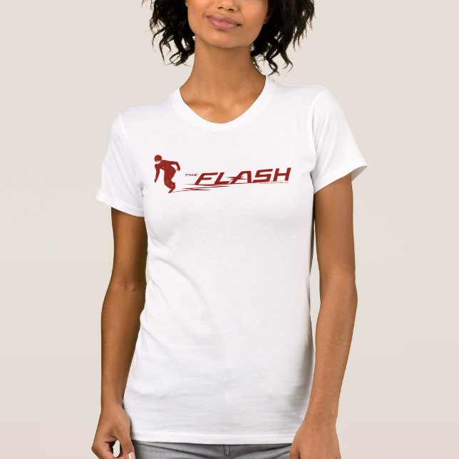 Camiseta O Flash | Logotipo do Super Hero Name (Frente)