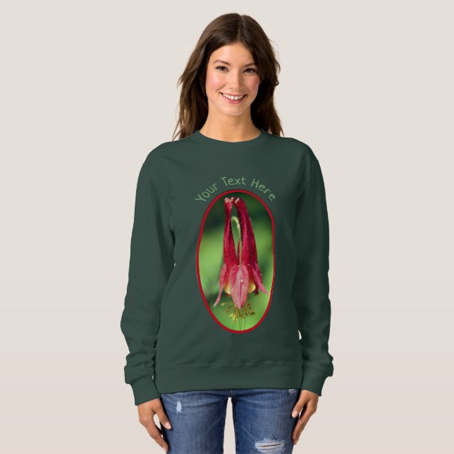 Camiseta O Flor Columbino de Texto Personalizado (Frente Completa)