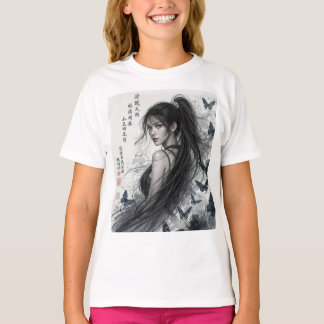 Camiseta O Flor de Geisha – Elegância Japonesa Atemporal