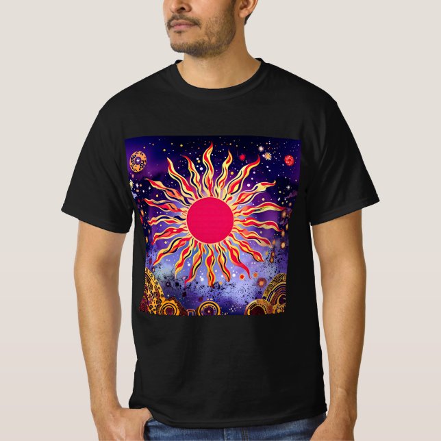 Camiseta O Fogo Dançante do Cosmos (Frente)