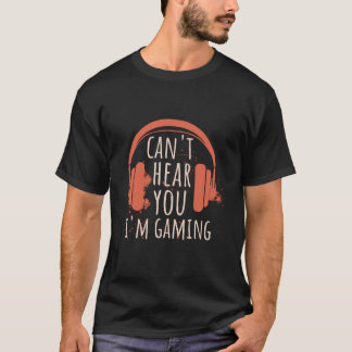 Camiseta O Fone De Presente De Natal Engraçado Não Pode Ouv