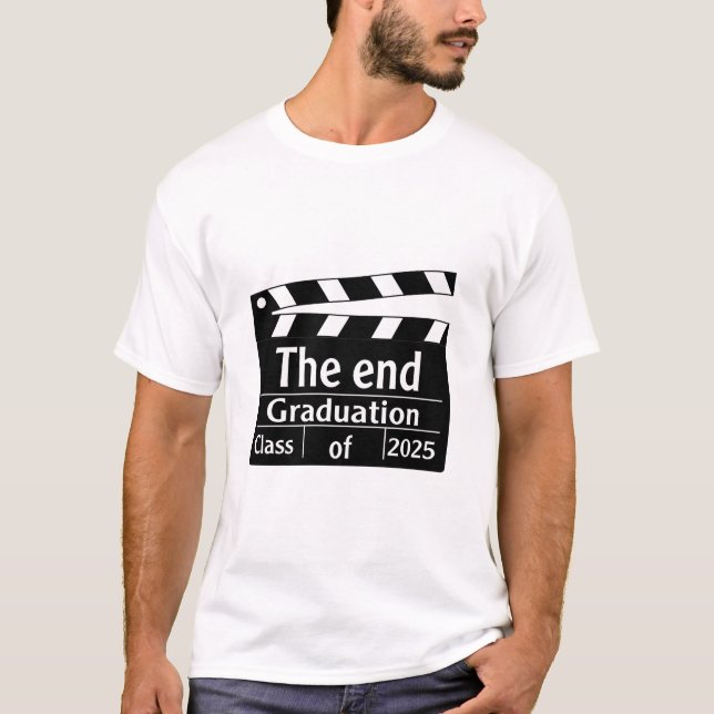 Camiseta O Formando de Graduação Final do Cinema de 2025 (Frente)