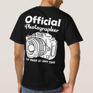 Camiseta O Fotógrafo Oficial Pode Se Encaixar A Qualquer M